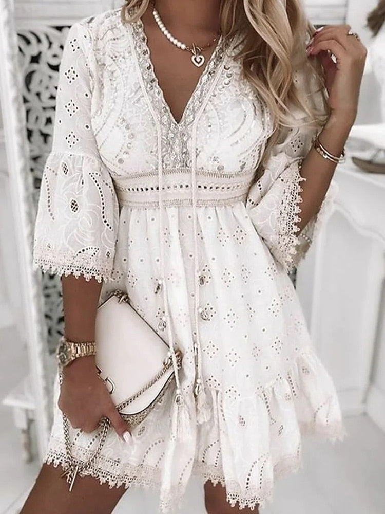 Isabel | Bohemian Dress in Ibiza Style