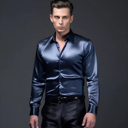 James | Shiny men's shirt