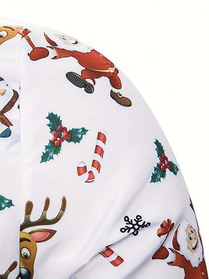 Jasper | Festive Christmas Print Long Sleeve Shirt