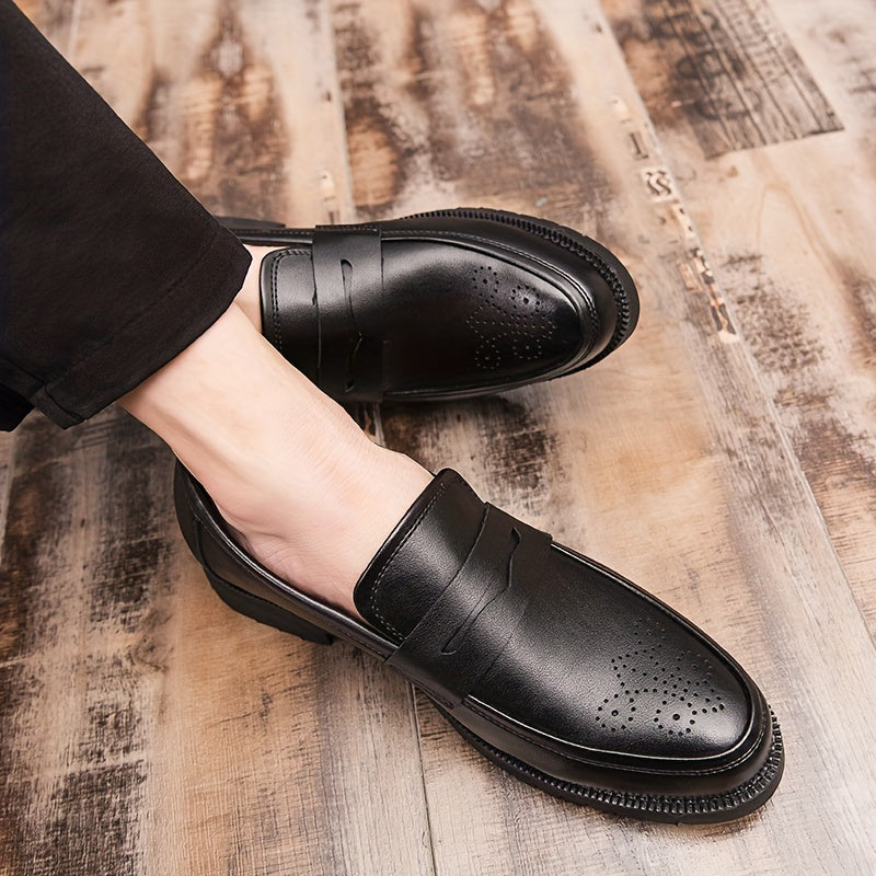 Jasper | Men's Penny Loafers with Brogue Details