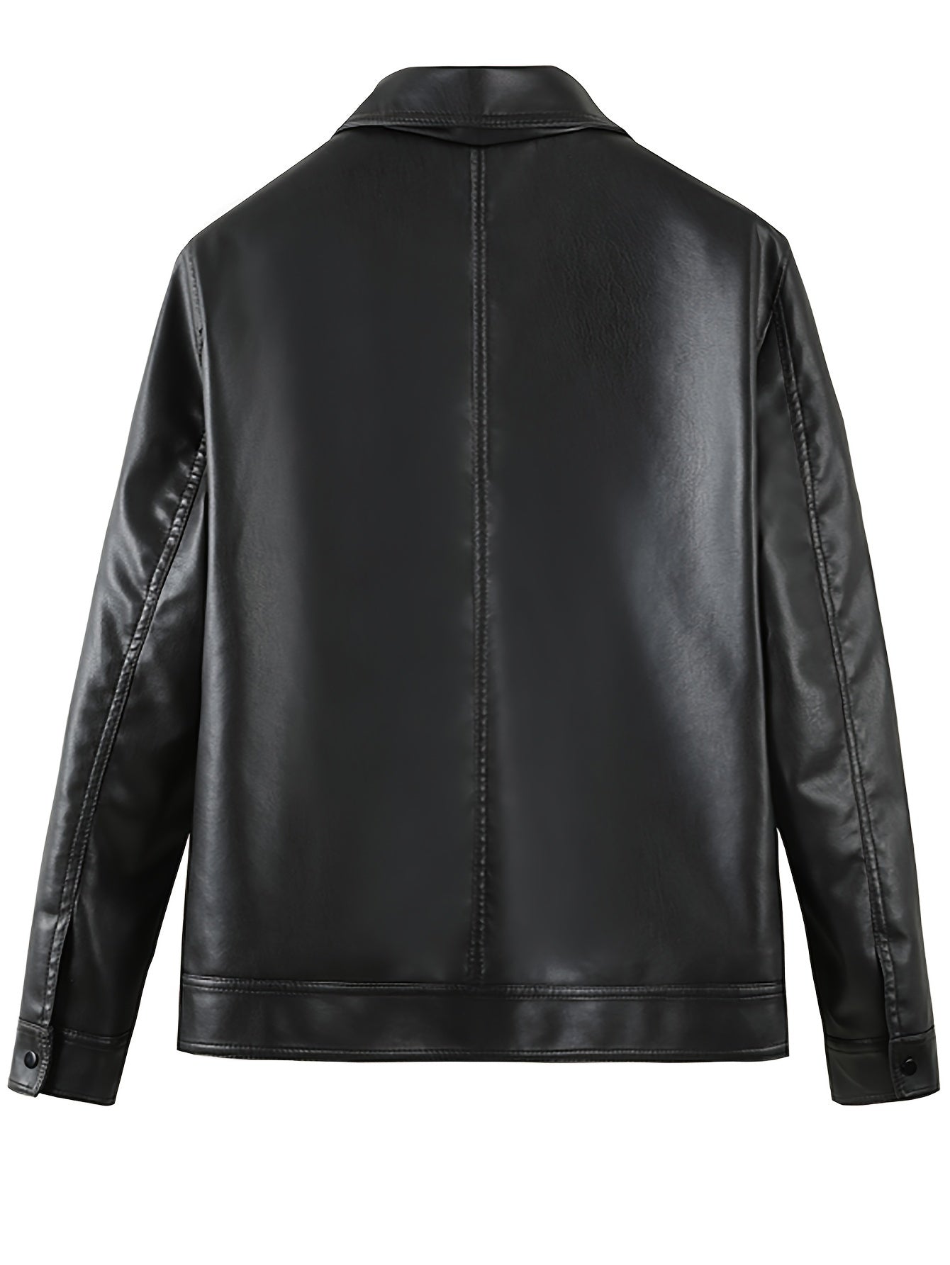 Jasper | Men's Imitation Leather Jacket with Zip and Pockets