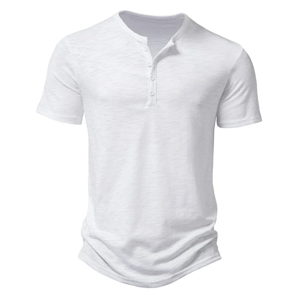 Jeroen | Men's Henley Collar T-Shirt