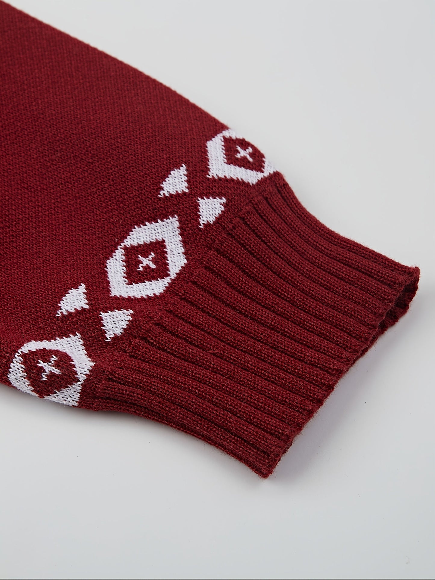 Joris | Casual knitted cardigan with reindeer pattern
