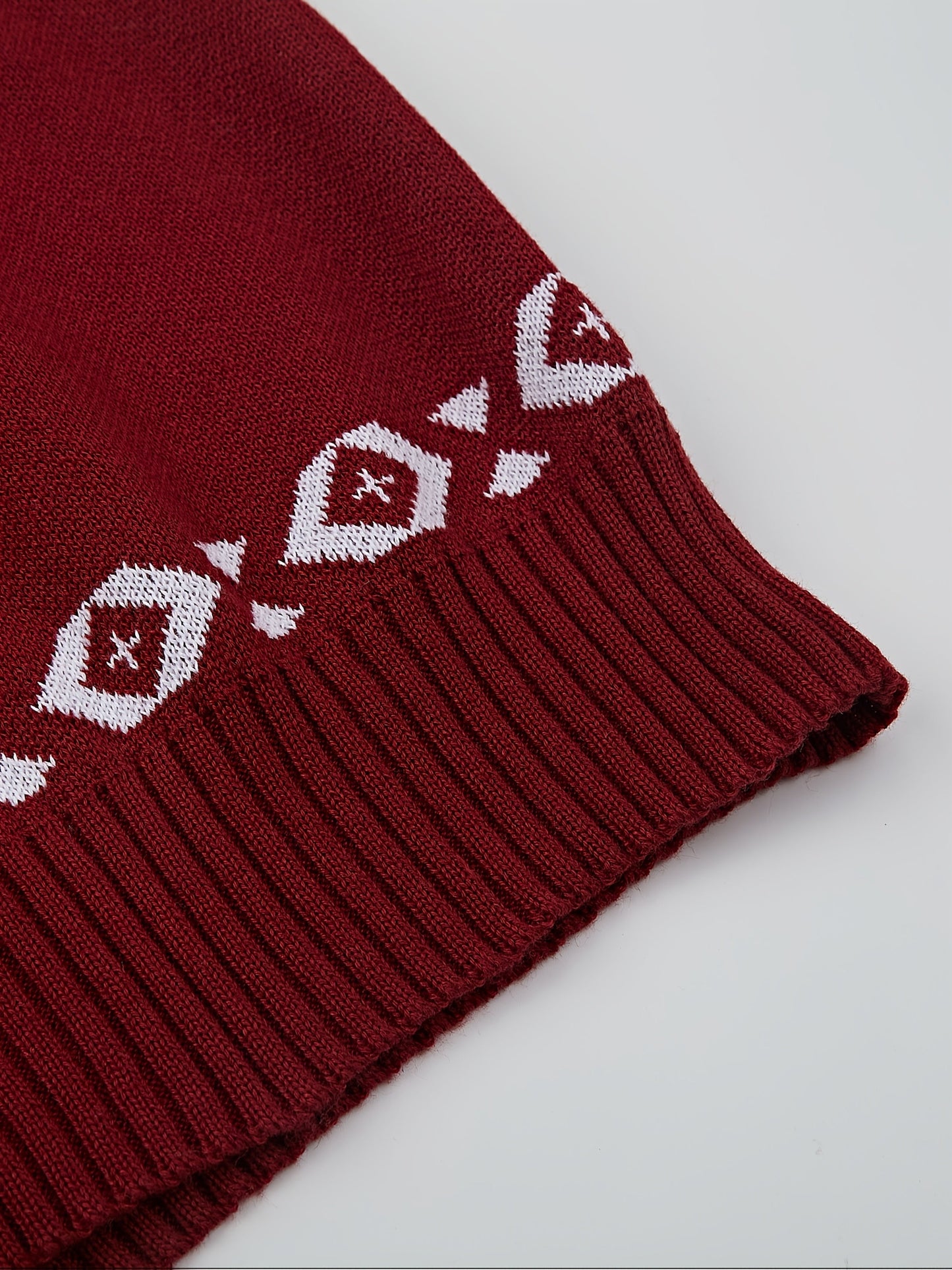 Joris | Casual knitted cardigan with reindeer pattern