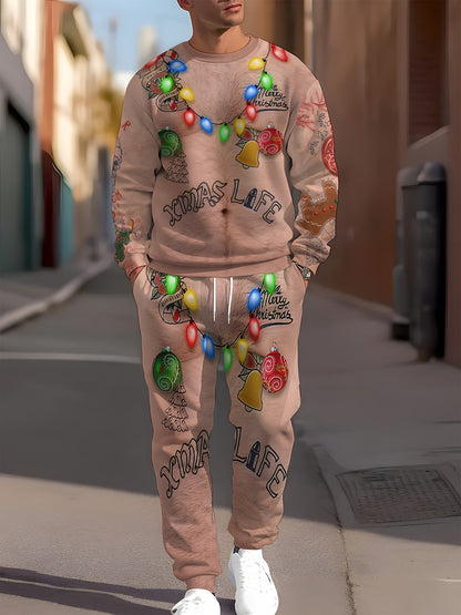 Joris | Festive Reindeer Print Christmas Tracksuit Set