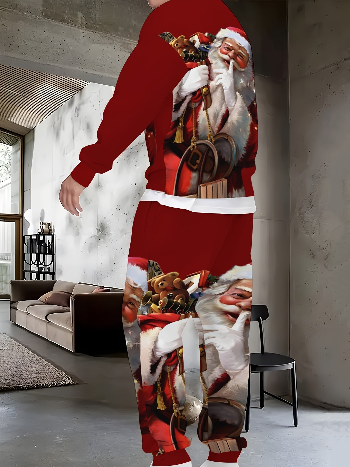 Joris | Festive Reindeer Print Christmas Tracksuit Set