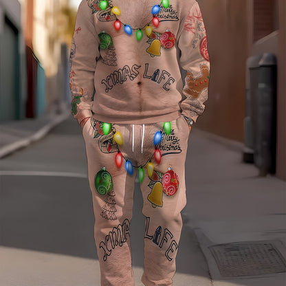 Joris | Festive Reindeer Print Christmas Tracksuit Set