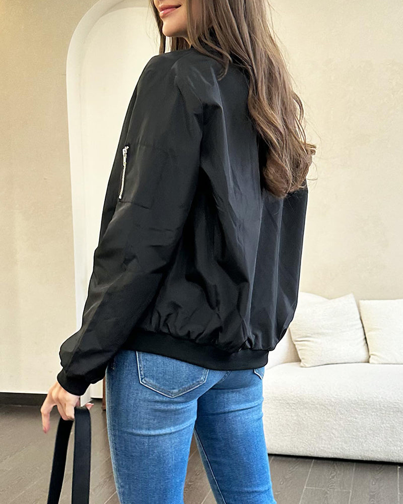 Karina | Stylish ladies' streetwear bomber jacket with pockets