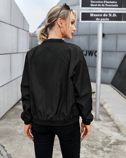 Karina | Stylish ladies' streetwear bomber jacket with pockets