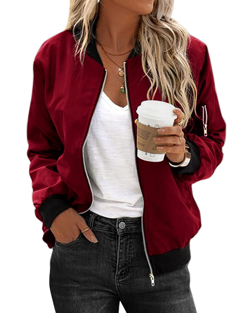 Karina | Stylish ladies' streetwear bomber jacket with pockets