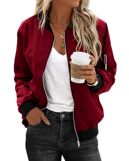 Karina | Stylish ladies' streetwear bomber jacket with pockets