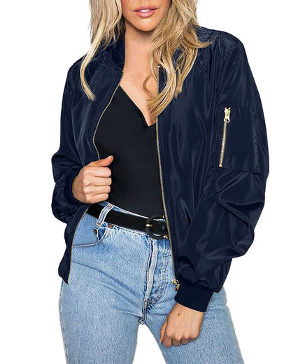 Karina | Stylish ladies' streetwear bomber jacket with pockets