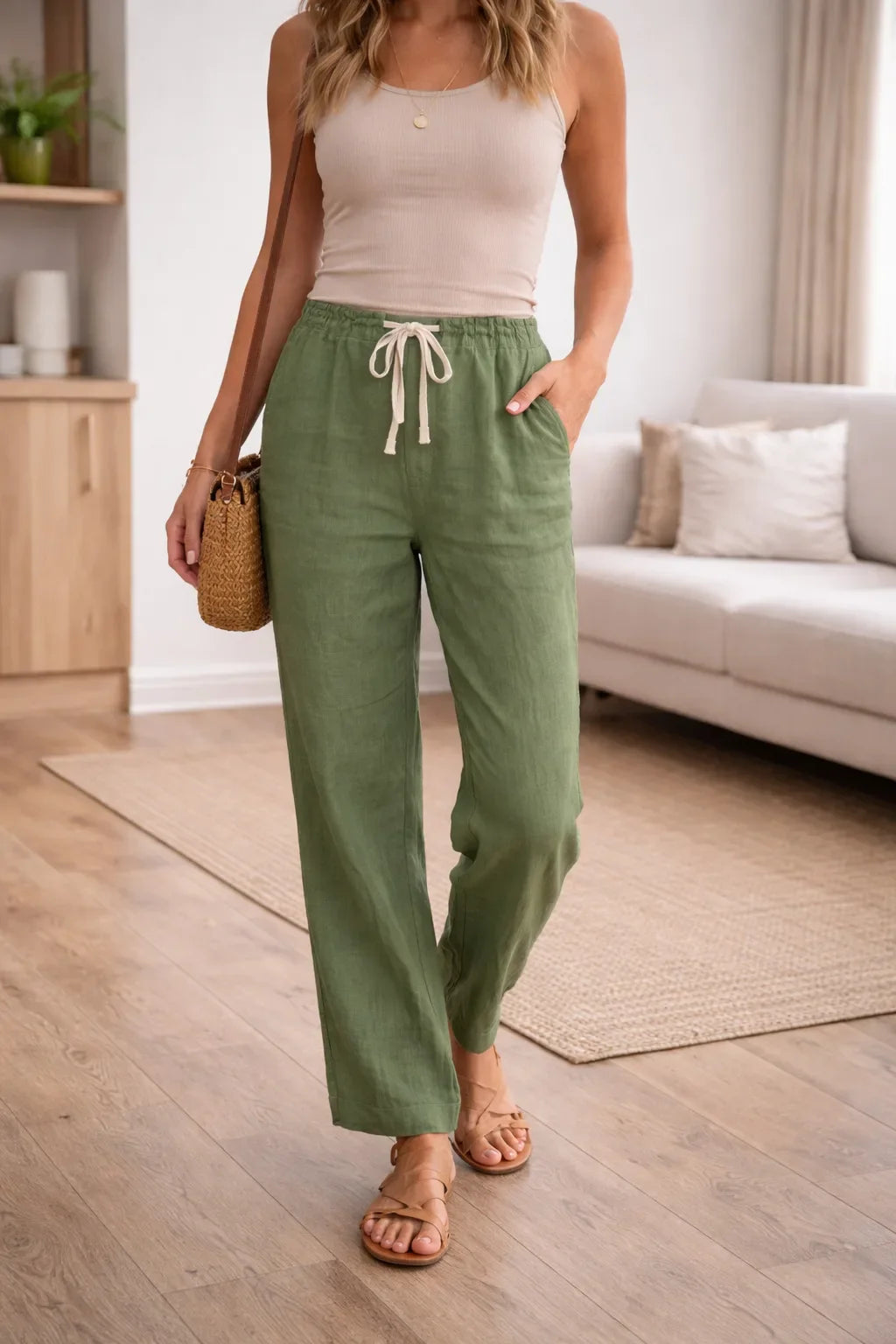 Wide Leg Trousers with High Waist
