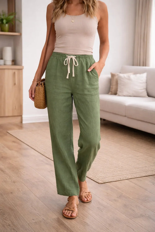 Wide Leg Trousers with High Waist