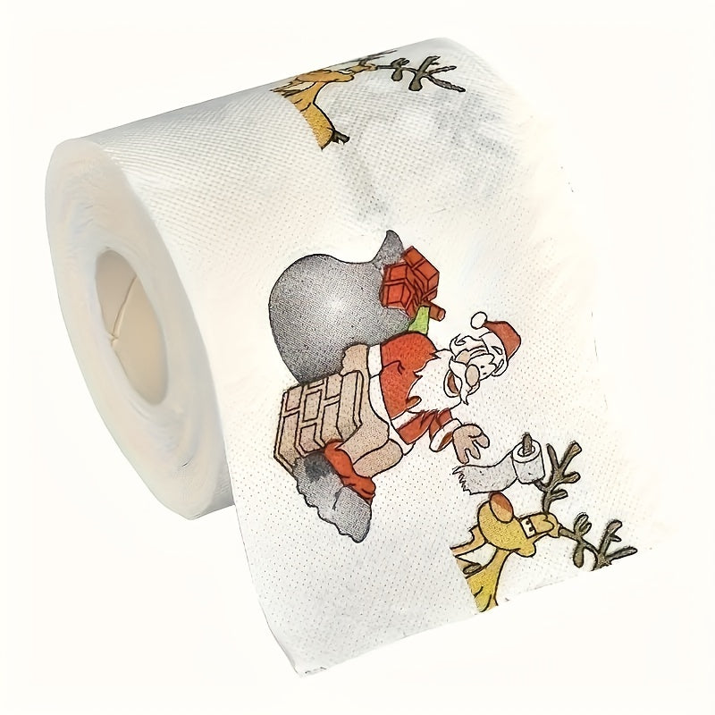 Santa toilet paper with cartoon design