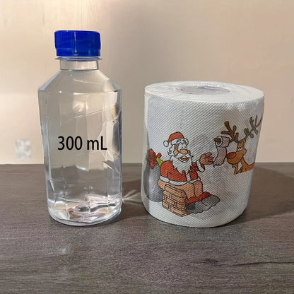 Santa toilet paper with cartoon design