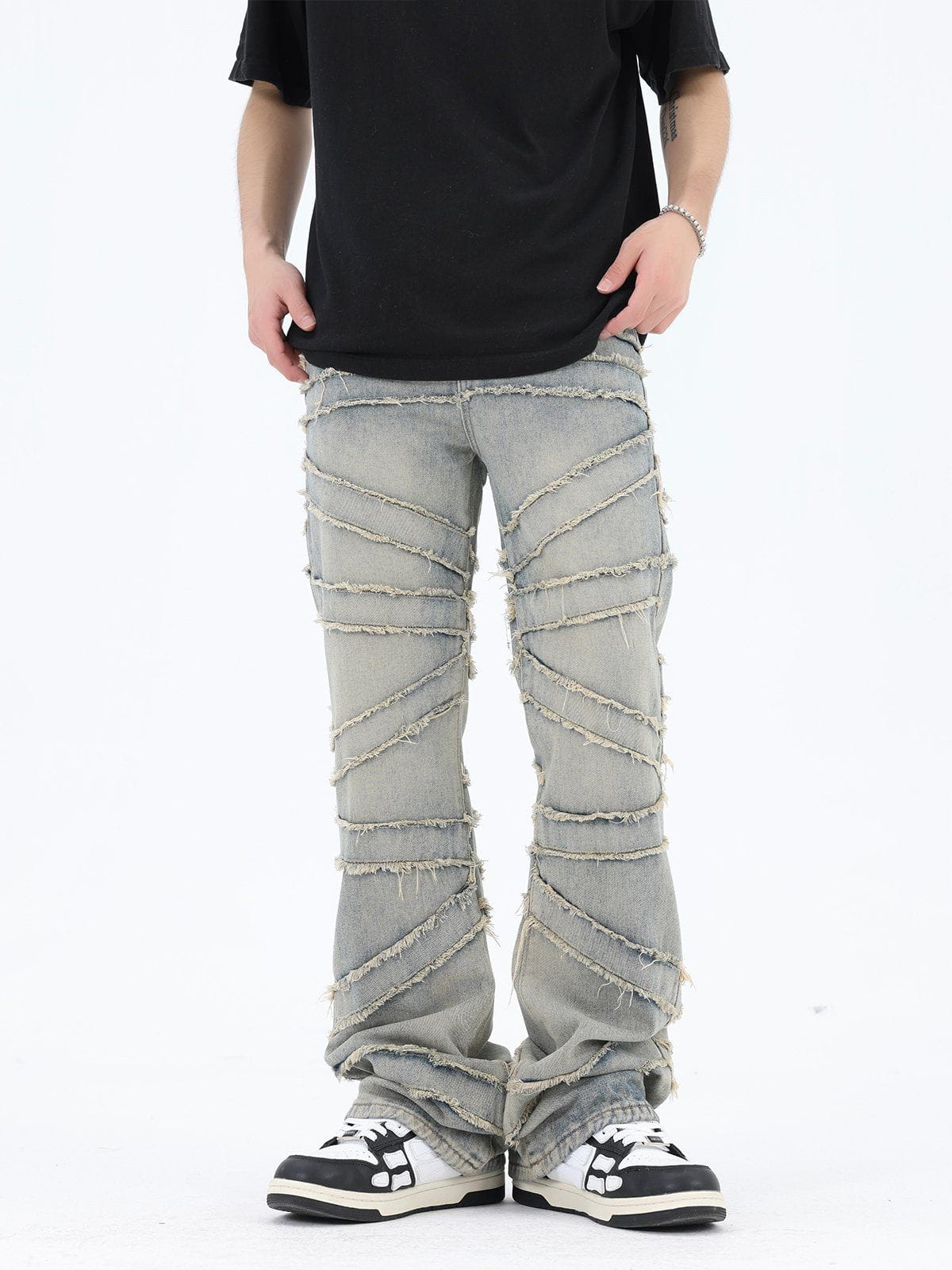 Keyn | Men's Fringed Jeans