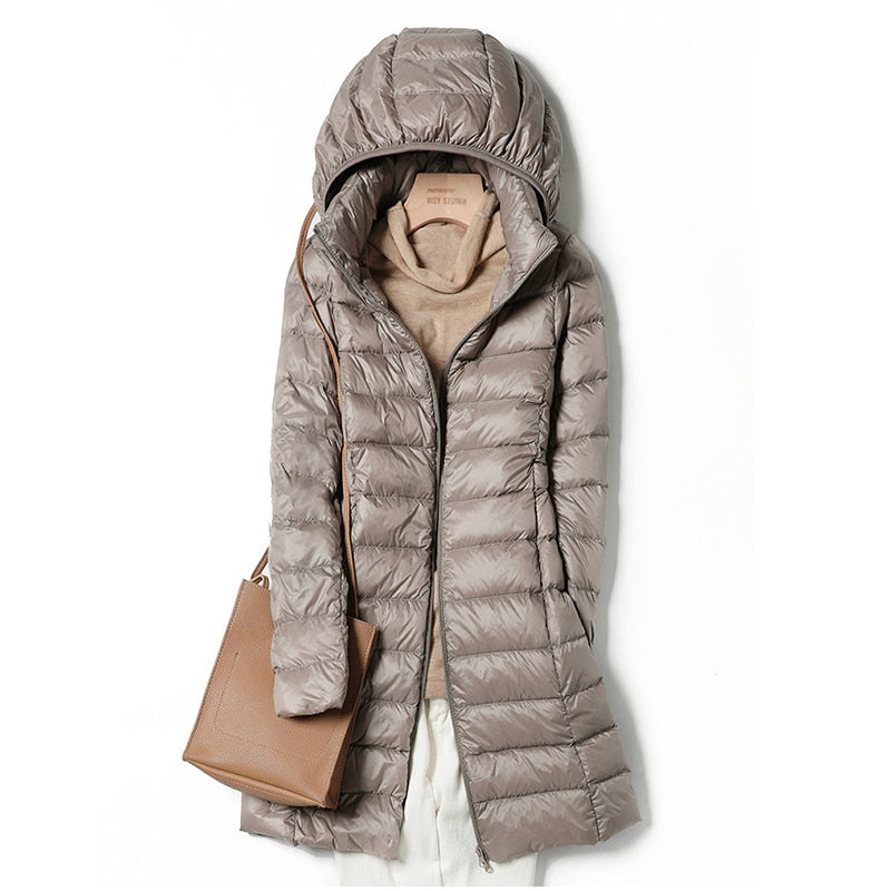 Kim | Women's Lightweight Down Jacket with Hood