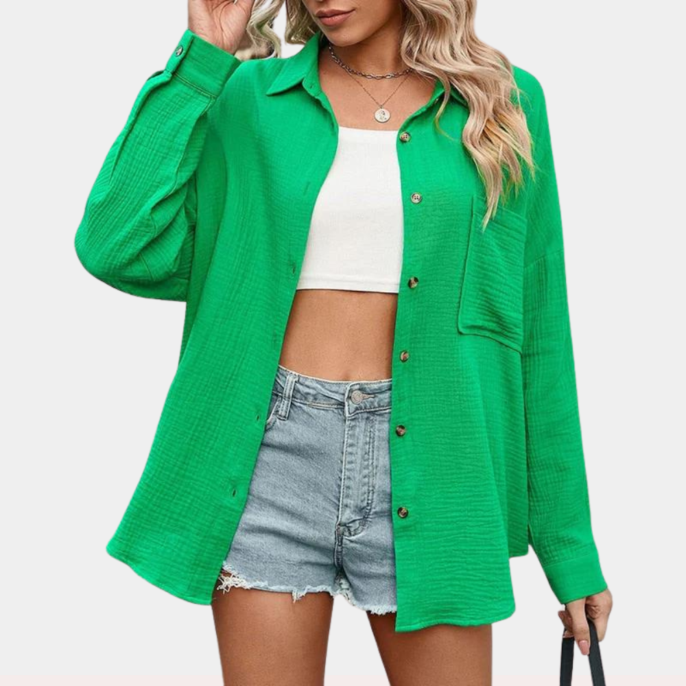 Lara | Lightweight ladies' summer blouse with pocket