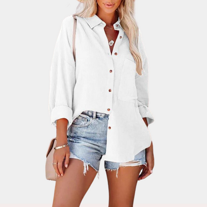 Lara | Lightweight ladies' summer blouse with pocket