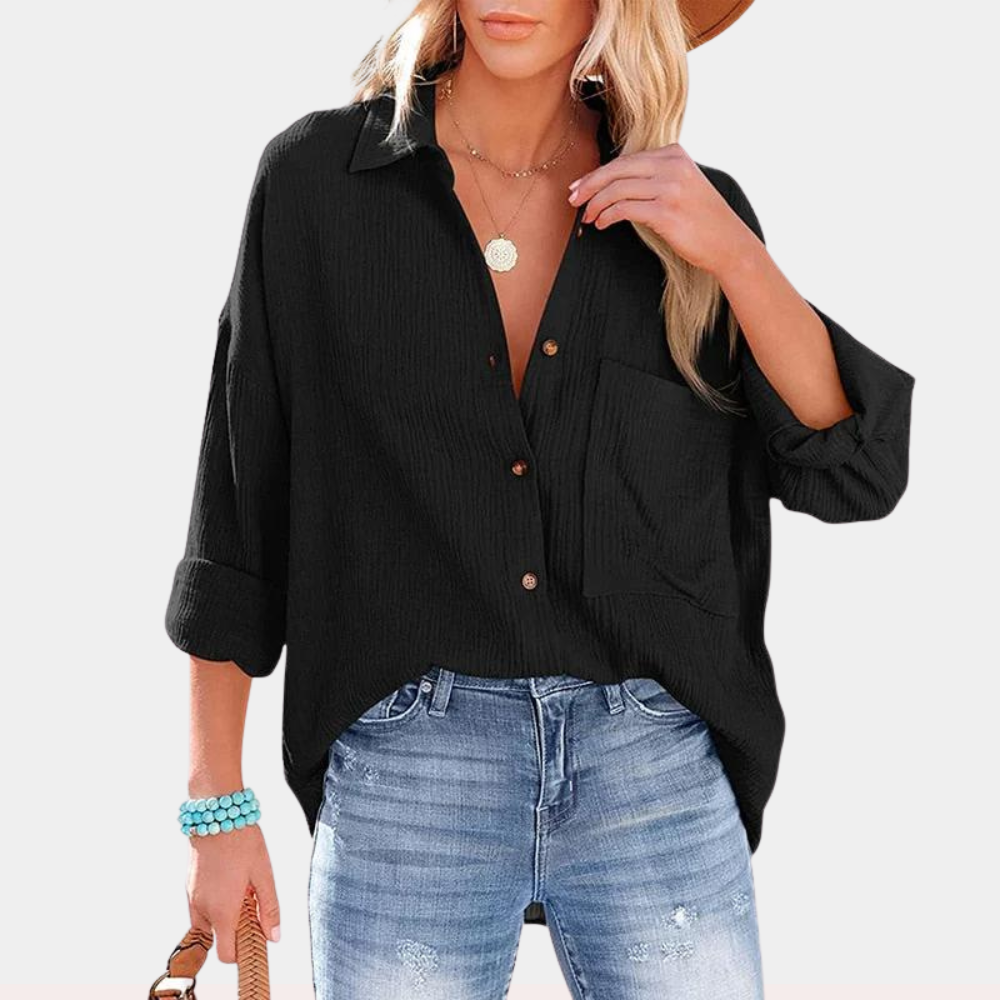 Lara | Lightweight ladies' summer blouse with pocket