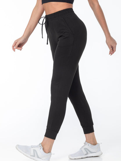 Lara | Casual sports trousers with high waist and pockets