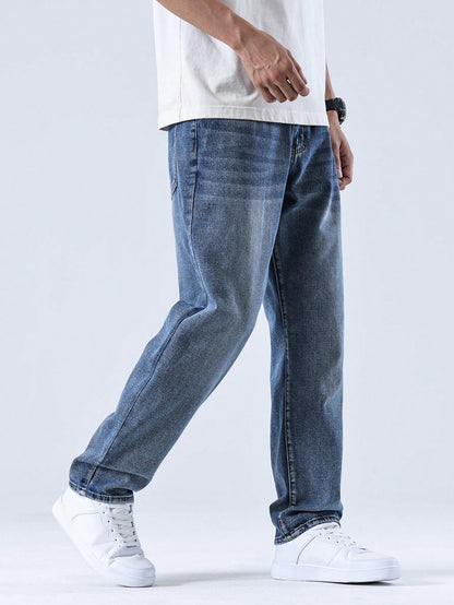 Lars | Casual washed men's jeans with straight legs
