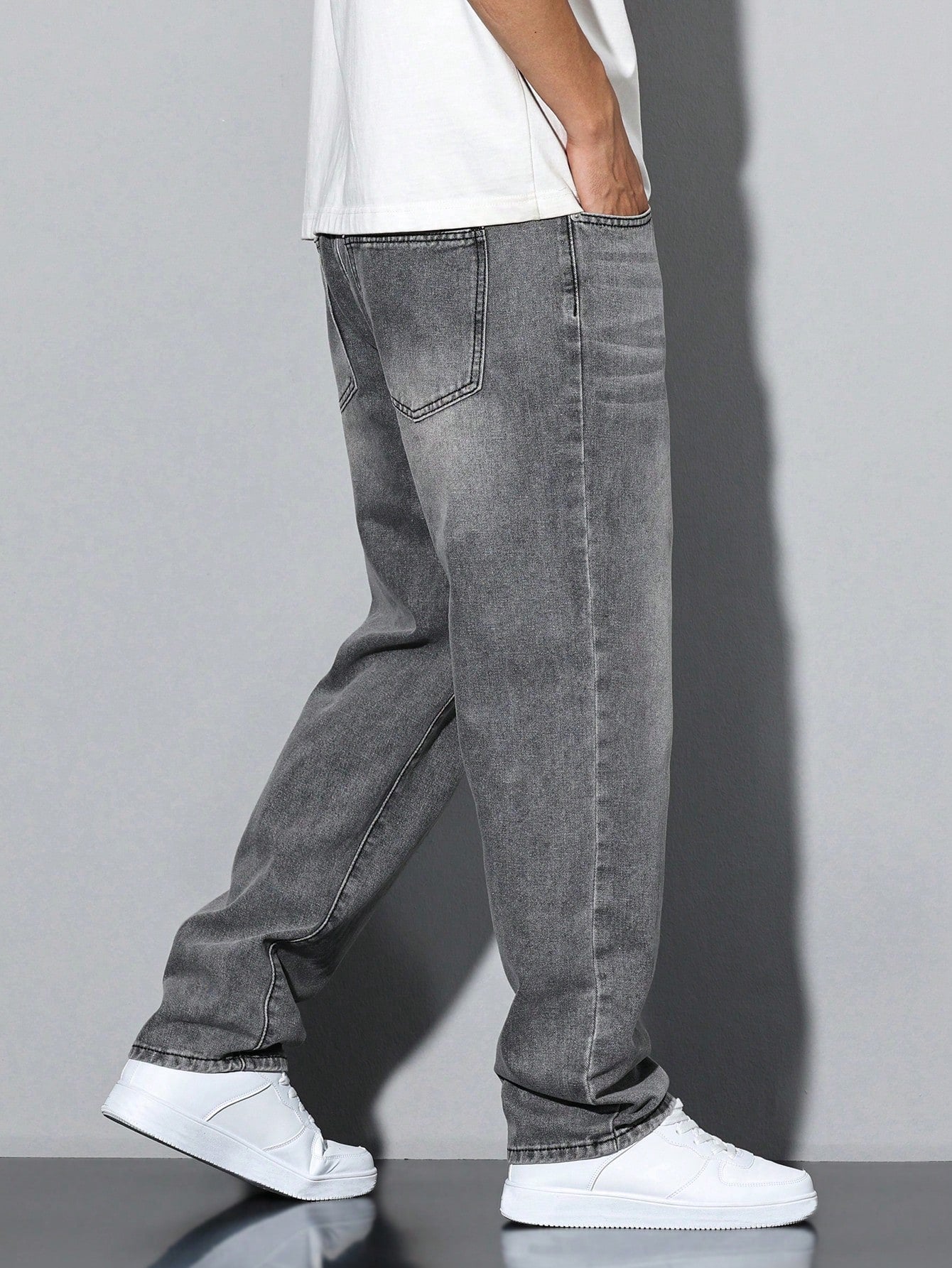 Lars | Casual washed men's jeans with straight legs