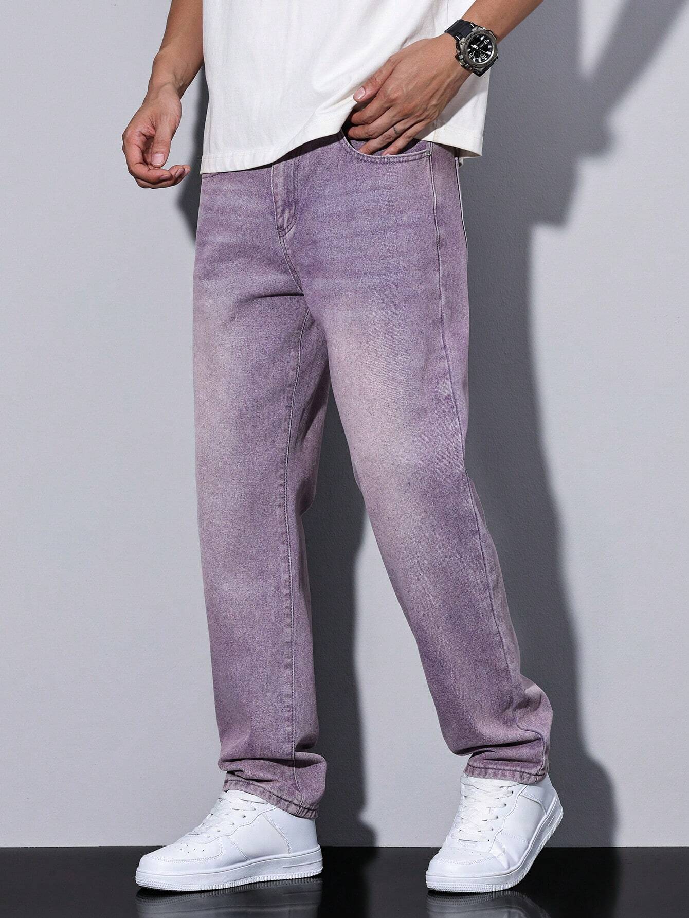 Lars | Casual washed men's jeans with straight legs