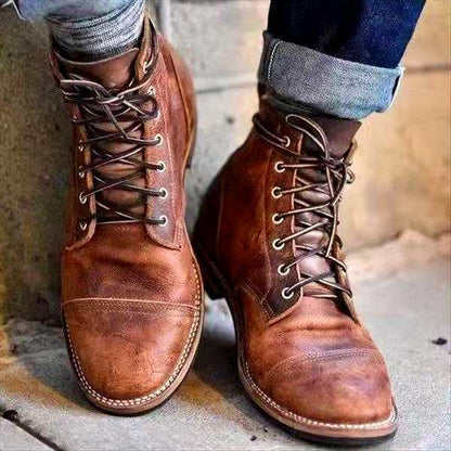 Lars | Men's Lace-Up Boots Retro Style