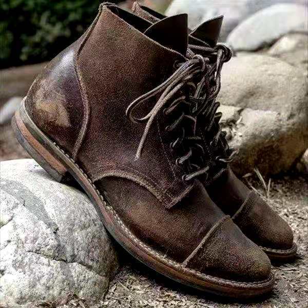 Lars | Men's Lace-Up Boots Retro Style
