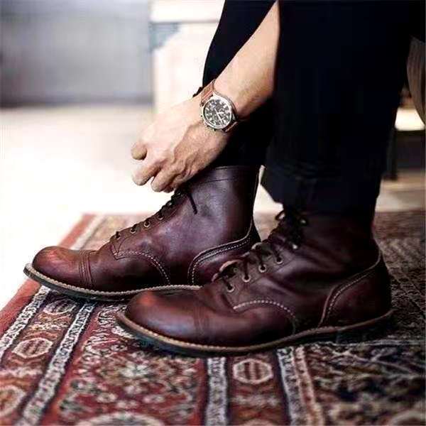 Lars | Men's Lace-Up Boots Retro Style