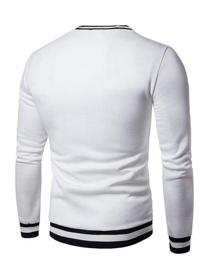 Lars | Warm men's sweatshirt with colour block