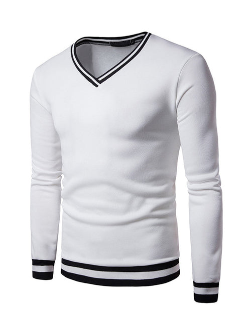Lars | Warm men's sweatshirt with colour block