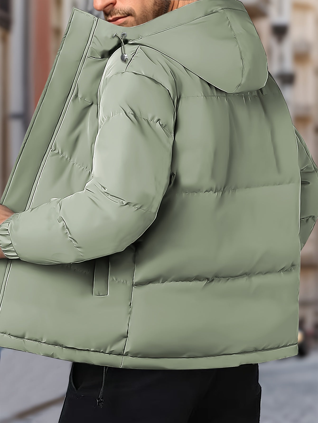 Lars | Warm windproof men's winter jacket with hood