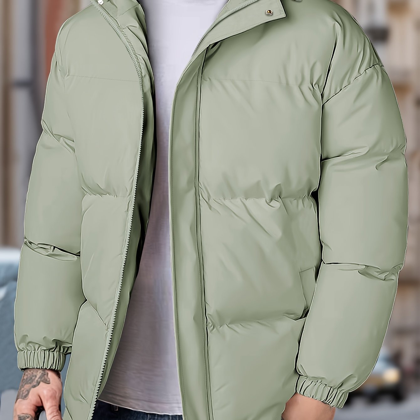 Lars | Warm windproof men's winter jacket with hood