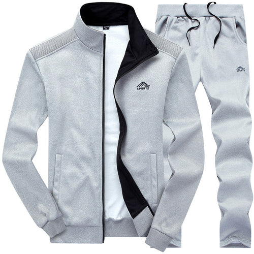 Liam | Fleece-lined men's tracksuit with collar