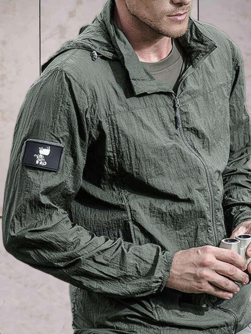 Liam | Lightweight Waterproof Jacket with Hood and Zip