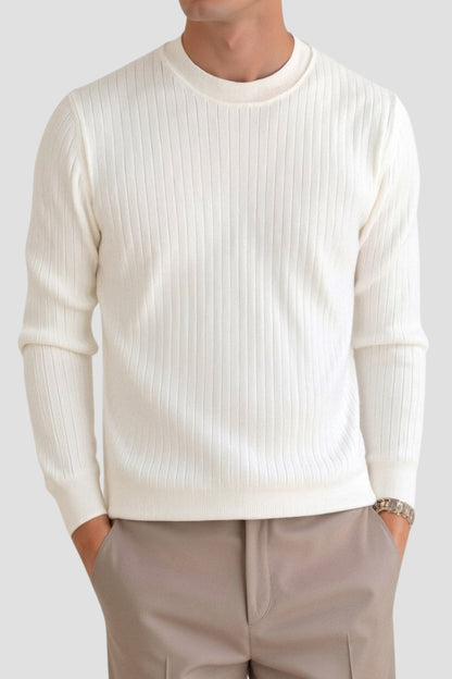 Liam | Ribbed Knit Men's Long Sleeve Jumper