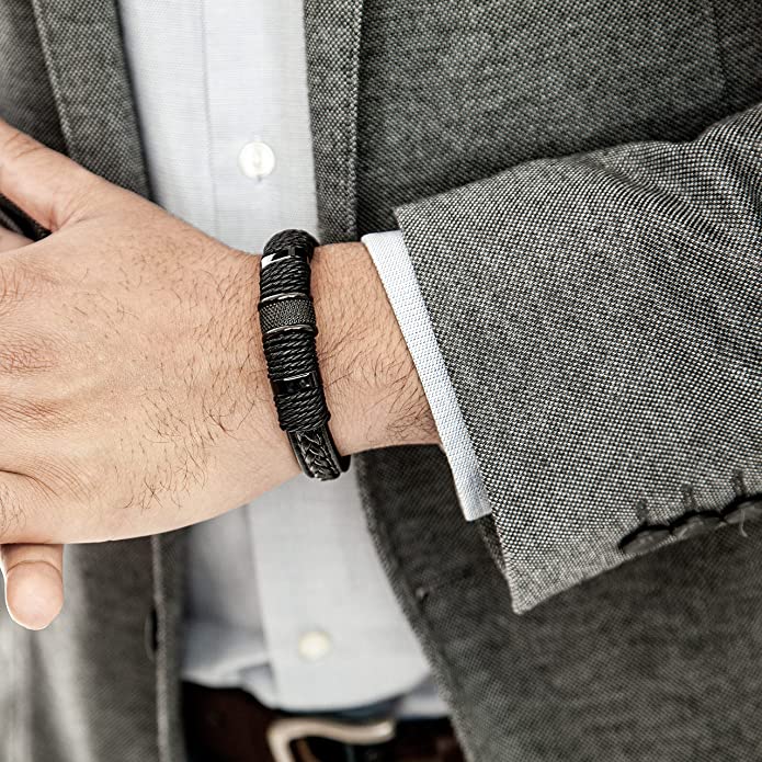 Lina | Woven Leather Bracelet