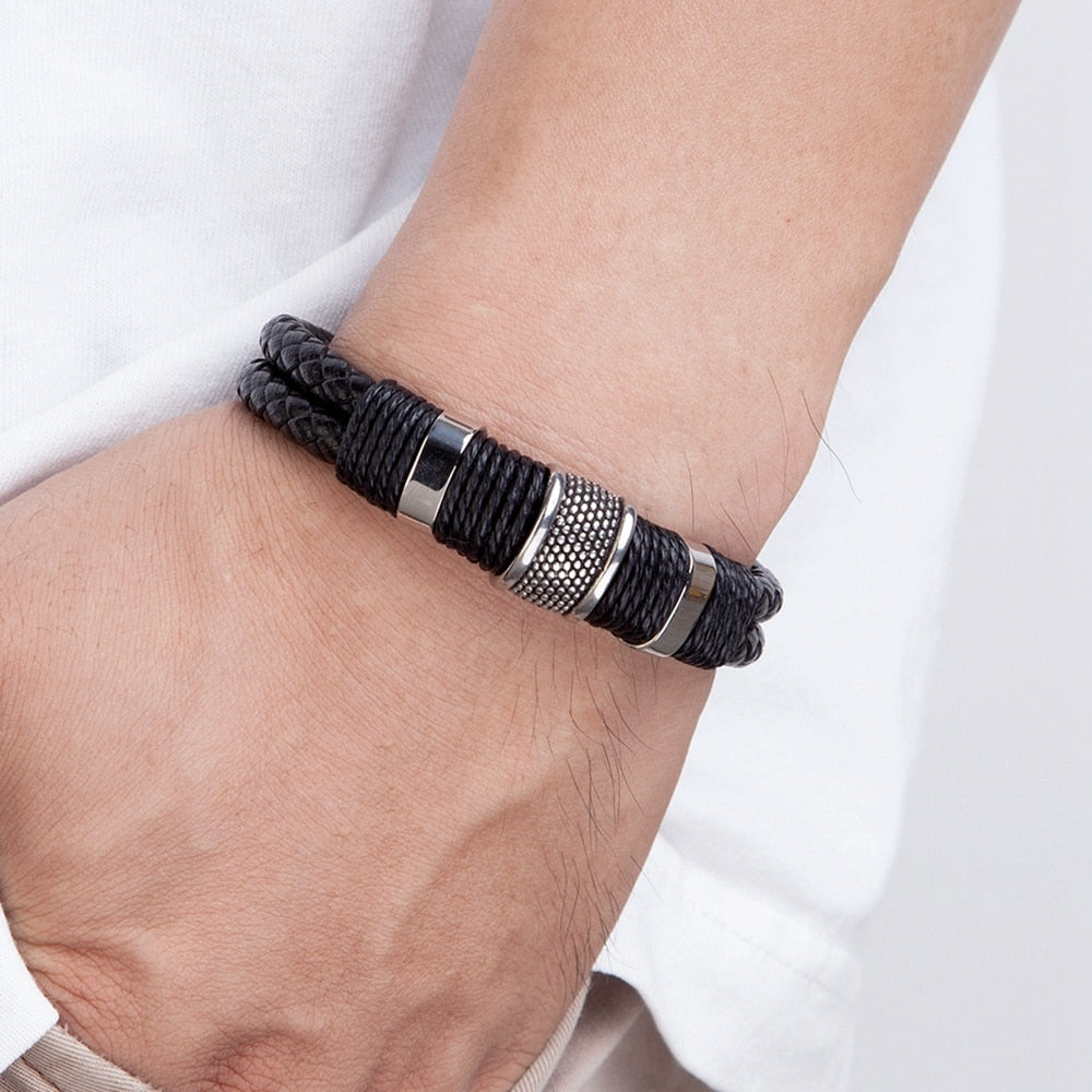 Lina | Woven Leather Bracelet