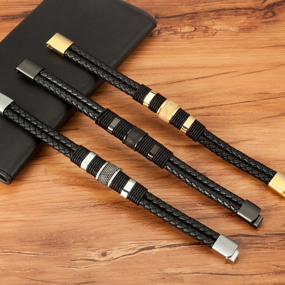 Lina | Woven Leather Bracelet