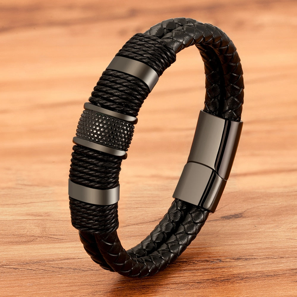 Lina | Woven Leather Bracelet
