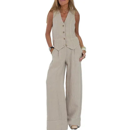 Loïs | Stylish Loose Set (Cardigan + Trousers)