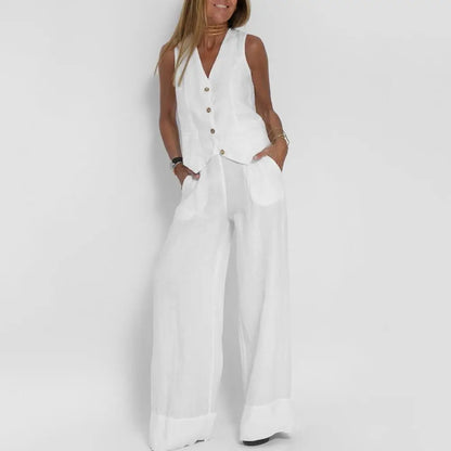 Loïs | Stylish Loose Set (Cardigan + Trousers)