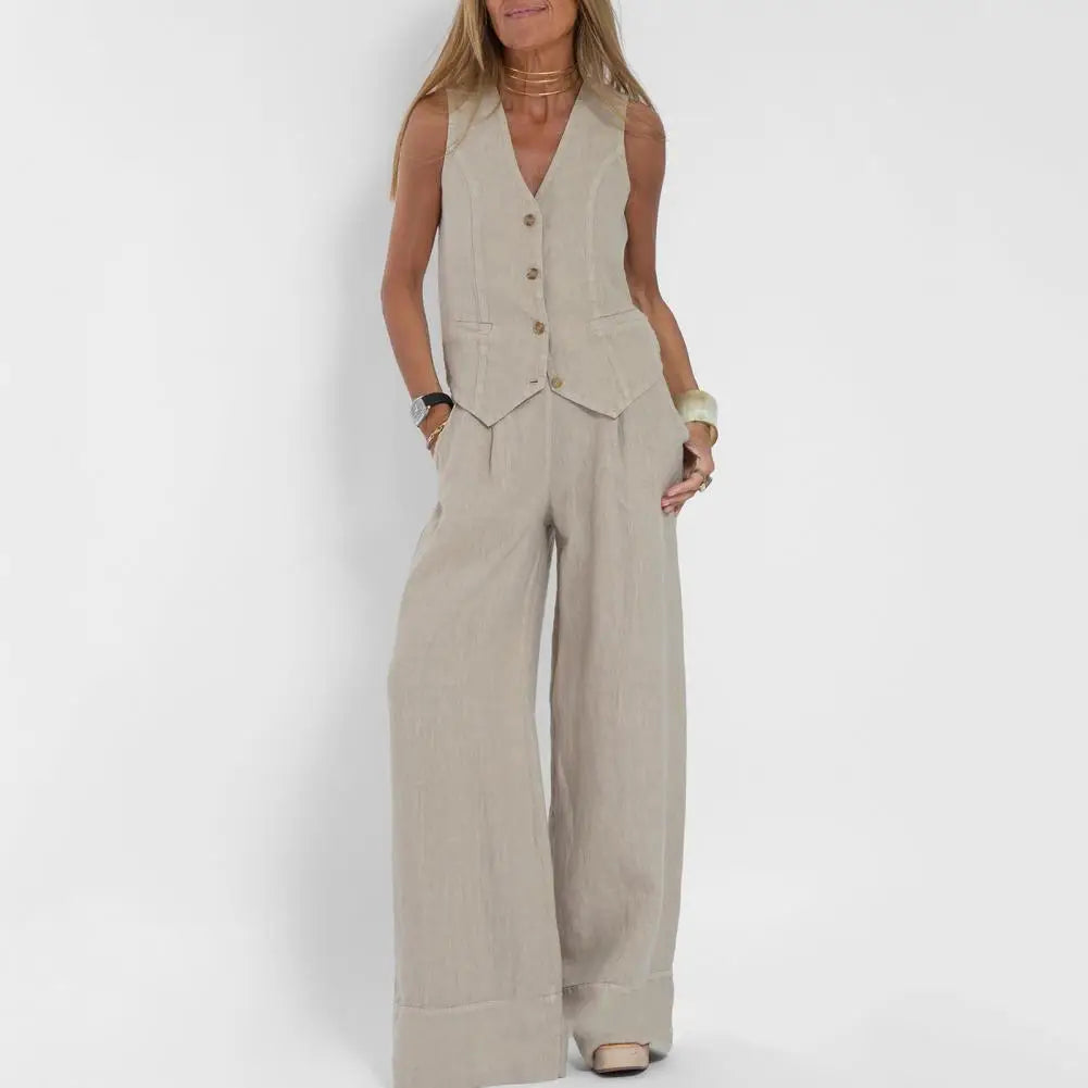 Loïs | Stylish Loose Set (Cardigan + Trousers)