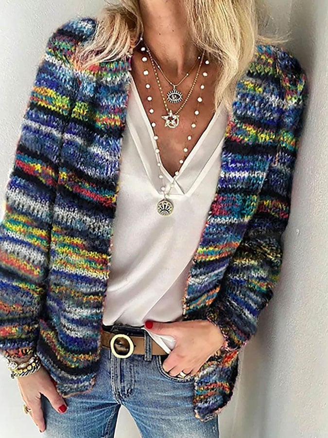 Lola | Knitted Colourful Cardigan for Women