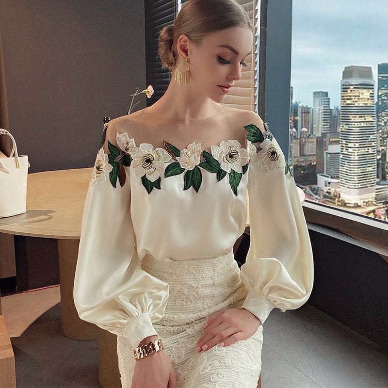 Lorenza | Floral Pattern Blouse