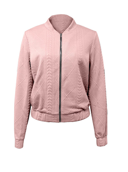 Lotte | Casual bomber jacket with plain texture