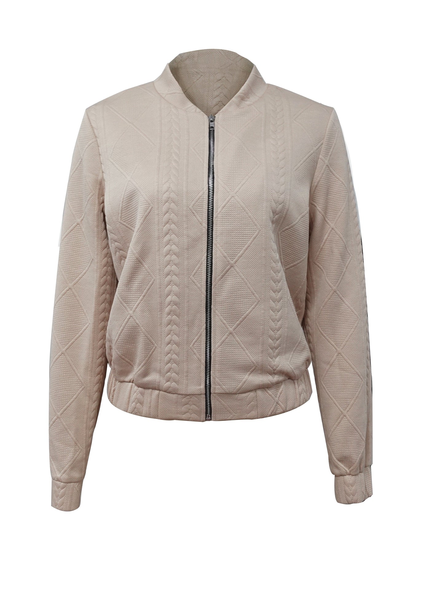 Lotte | Casual bomber jacket with plain texture